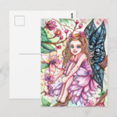Cherry Blossom Fairy Postkarte (Vorne/Hinten)