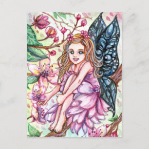 Cherry Blossom Fairy Postkarte