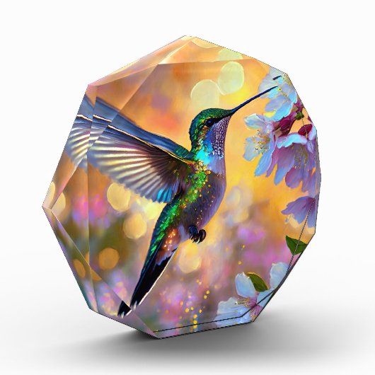 Cherry Blossom Fantasy Hummingbird Fotoblock (Links)
