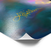 Cherry Blossom Fantasy Hummingbird Fotodruck (Ecke)