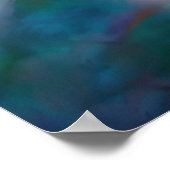 Cherry Blossom Fantasy Hummingbird Poster (Ecke)