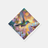 Cherry Blossom Fantasy Hummingbird Serviette (Ecke)