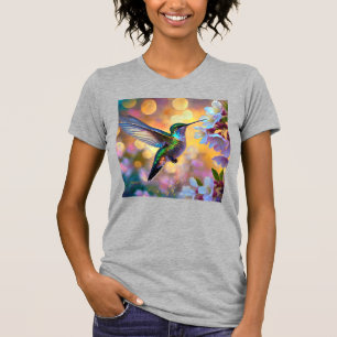 Cherry Blossom Fantasy Hummingbird T-Shirt
