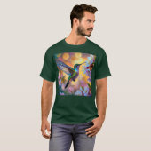 Cherry Blossom Fantasy Hummingbird T-Shirt (Vorne ganz)