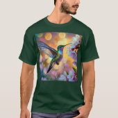 Cherry Blossom Fantasy Hummingbird T-Shirt (Vorderseite)