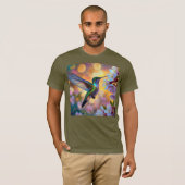Cherry Blossom Fantasy Hummingbird T-Shirt (Vorne ganz)