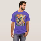 Cherry Blossom Fantasy Hummingbird T-Shirt (Vorne ganz)