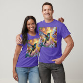 Cherry Blossom Fantasy Hummingbird T-Shirt (Unisex)