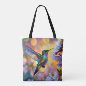 Cherry Blossom Fantasy Hummingbird Tasche (Rückseite)
