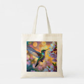 Cherry Blossom Fantasy Hummingbird Tragetasche (Rückseite)