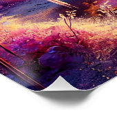 Cherry Blossom Fantasy: Ruhe Sonnenuntergang Szene Poster (Ecke)