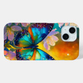 Cherry Blossom Fantasy Sunrise Butterfly Case-Mate iPhone Hülle (Rückseite (Horizontal))