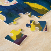 Cherry Blossom Fantasy Sunrise Butterfly Puzzle (Seite)