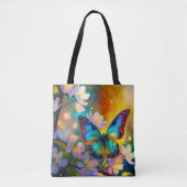 Cherry Blossom Fantasy Sunrise Butterfly Tasche (Vorderseite)
