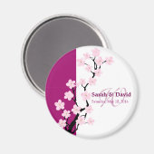 Cherry Blossom | Favor Magnet (Vorderseite/Rückseite)
