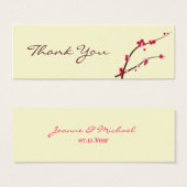 Cherry Blossom Favor Tag (Vorne & Hinten)