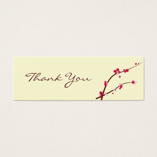 Cherry Blossom Favor Tag (Vorderseite)
