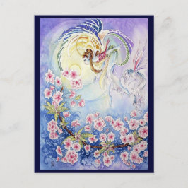 Cherry Blossom Fee II Postkarte