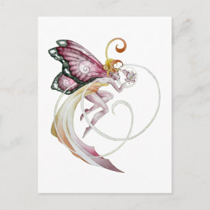 Cherry Blossom Fee Postkarte