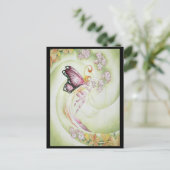 Cherry Blossom Fee Postkarte (Stehend Vorderseite)