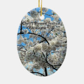 Cherry Blossom Festival Washington D.C. Souvenir Keramik Ornament (Hinten)