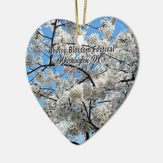 Cherry Blossom Festival Washington D.C. Souvenir Keramik Ornament (Links)