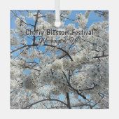 Cherry Blossom Festival Washington D.C. Souvenir Ornament Aus Glas (Vorderseite)