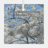 Cherry Blossom Festival Washington D.C. Souvenir Ornament Aus Glas (Vorderseite)
