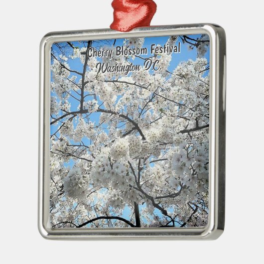 Cherry Blossom Festival Washington D.C. Souvenir Ornament Aus Metall (Links)