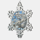 Cherry Blossom Festival Washington D.C. Souvenir Schneeflocken Zinn-Ornament (Rechts)