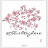 Cherry Blossom Firmenname Skriptwagen-Decal Aufkleber (Blatt)