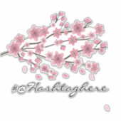 Cherry Blossom Firmenname Skriptwagen-Decal Aufkleber (Vorderseite)
