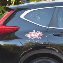 Cherry Blossom Firmenname Skriptwagen-Decal