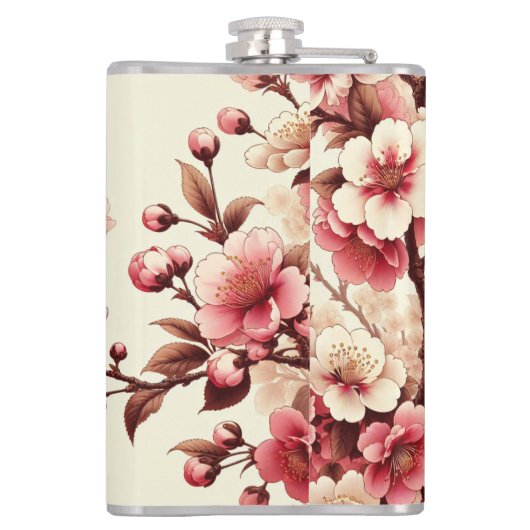 Cherry Blossom Flachmann (Rückseite)