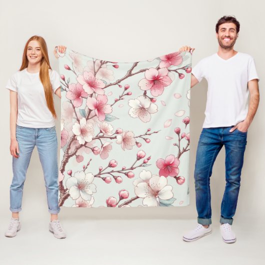 Cherry Blossom Fleecedecke (Beispiel)