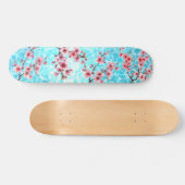 Cherry Blossom Floating on the Ocean Skateboard (Horizontal)