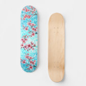 Cherry Blossom Floating on the Ocean Skateboard (Vorderseite)