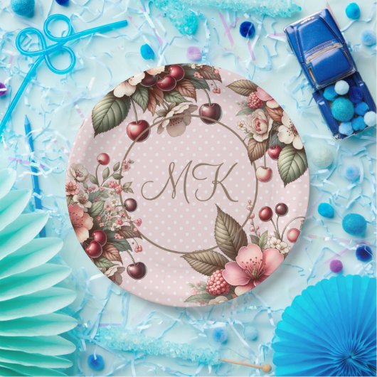 Cherry Blossom Floral Geburtstag Pappteller (Party)