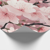 Cherry Blossom Floral Geschenkpapier (Ecke)