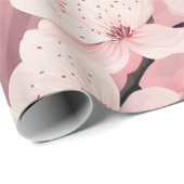 Cherry Blossom Floral Geschenkpapier (Rolleneckpunkt)