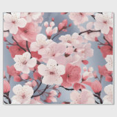 Cherry Blossom Floral Geschenkpapier (Flach)