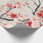 Cherry Blossom Floral Geschenkpapier (Ecke)