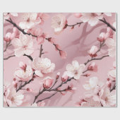 Cherry Blossom Floral Geschenkpapier (Flach)
