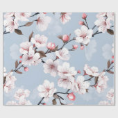 Cherry Blossom Floral Geschenkpapier (Flach)