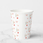 Cherry Blossom Floral Girl Babydusche Pappbecher (Rechts)