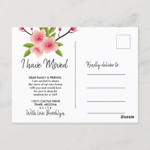 Cherry Blossom floral haben Bewegung Postkarte
