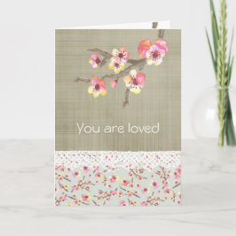 Cherry Blossom Floral Karte