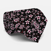 Cherry Blossom Floral Krawatte (Gerollt)