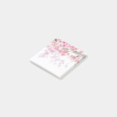 CHERRY BLOSSOM FLORAL POST, DEN ES NOTIERT POST-IT KLEBEZETTEL (angewinkelt)