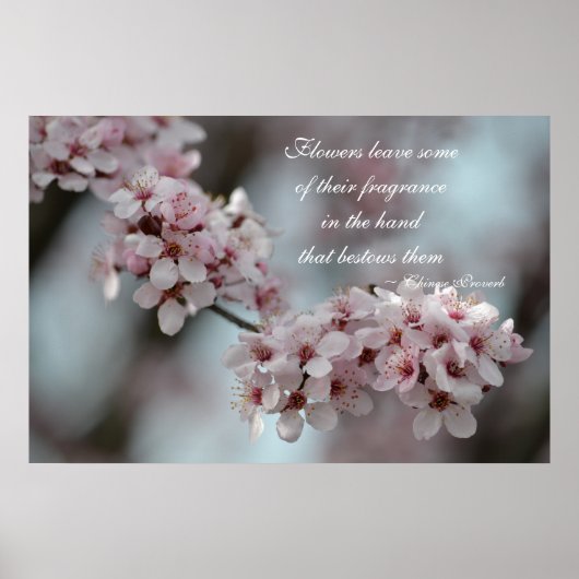 Cherry Blossom Floral Poster (Vorne)